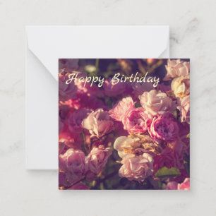 Sweet red roses personalized  card