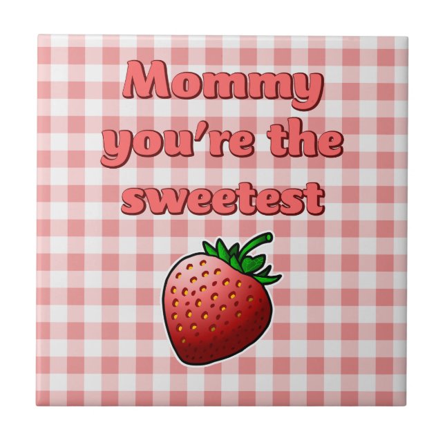 Sweet Red Strawberry Tile (Front)