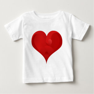 Sweet Red Valentine Love Heart Baby T-Shirt