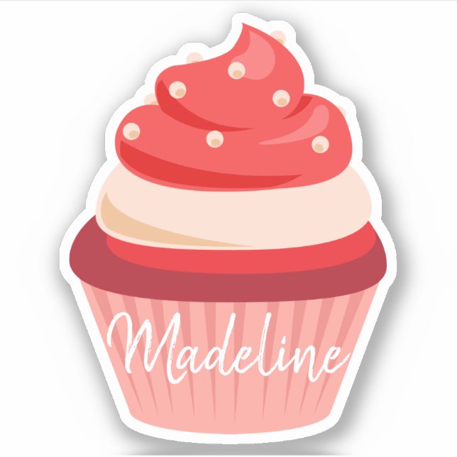 Sweet red velvet cream cupcake (Front)