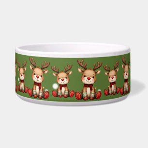 Sweet Reindeer Pair in Holiday Snowfall