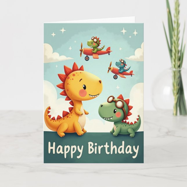 Sweet Reptile Birthday Card (Front)