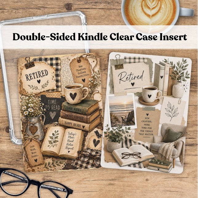 Sweet Retirement Kindle Double Sided Insert Card (Creator Uploaded)