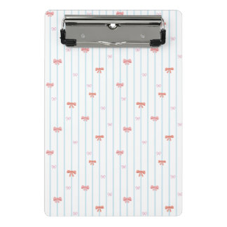 Sweet Ribbon Stripe personalized mini Clipboard