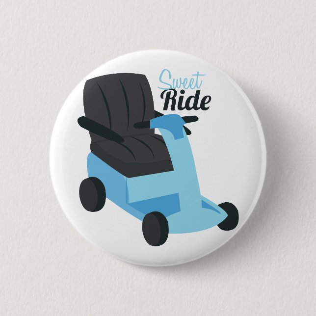 Sweet Ride 2 Inch Round Button (Front)