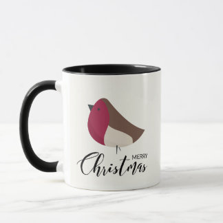 Sweet Robin and Red Bow Mug