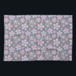 Sweet Romantic  Abstract Pink Flowers Pattern Kitchen Towel<br><div class="desc">Sweet Romantic  Abstract Pink Flowers Pattern</div>