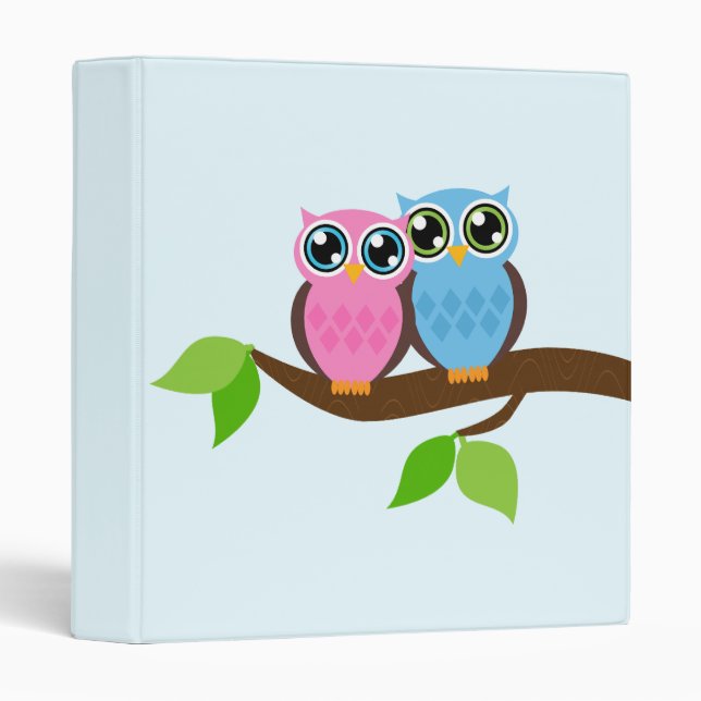 Sweet Romantic Owls Binder (Front/Spine)