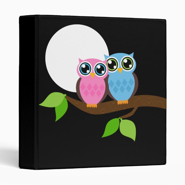 Sweet Romantic Owls Binder (Front/Spine)