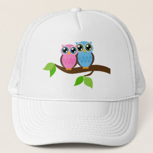 Sweet Romantic Owls Trucker Hat
