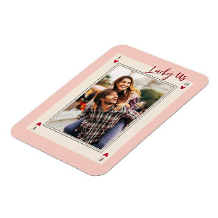 Sweet Romantic Retro Valentine's Gifts Photo Magnet