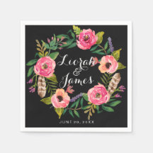 Sweet romantic watercolor flowers