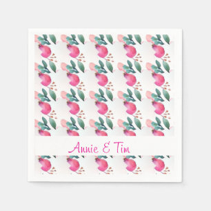 Sweet rose bud art napkin