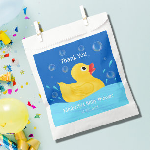 Sweet Rubber Ducky Bubbles Baby Shower Thank You Favour Bag