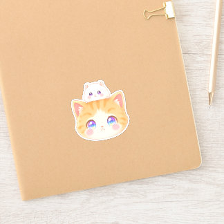 Sweet & Sad Eyes: Cat and Hamster Duo