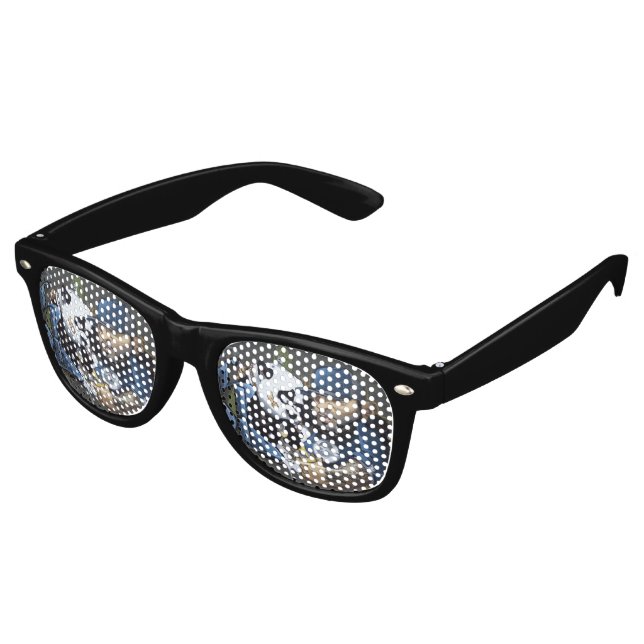 Sweet Sad Panda Found A Buddy Retro Sunglasses (Angled)
