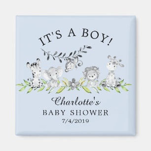 Sweet Safari Animals Baby Shower Favour  Magnet