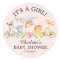 Sweet Safari Animals It' a Girl Favour Sticker