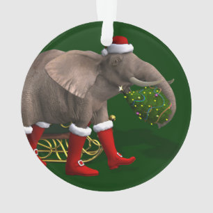 Sweet Santa Claus Elephant