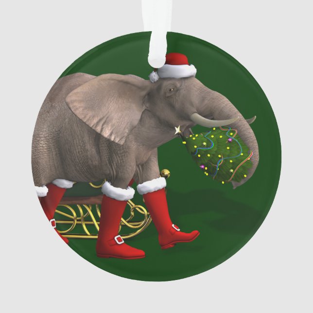 Sweet Santa Claus Elephant (dos)