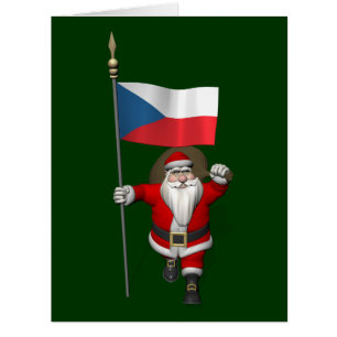 Sweet Santa Claus With Flag Of Czech Republic