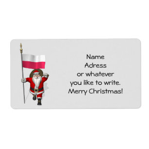 Sweet Santa Claus With Flag Of Poland