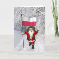 Sweet Santa Claus With Flag Of Poland