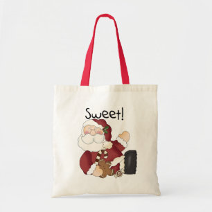 Sweet Santa Holiday Tshirts and Gifts Tote Bag