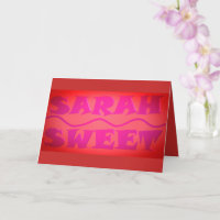 Sweet Sarah colours warm pink and burnt orange