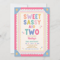 Sweet Sassy And Two Whimsical Girl 2nd Birthday