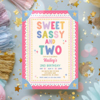 Sweet Sassy And Two Whimsical Girl 2nd Birthday