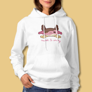 Sweet & Sassy Axolotl Neapolitan Ice Cream Hoodie