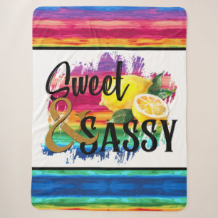 Sweet & Sassy Sherpa Blanket