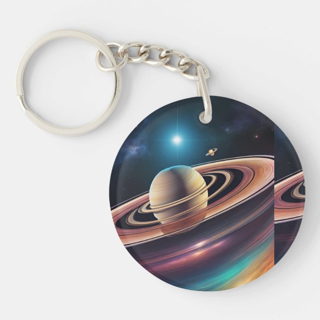 Sweet Saturn Key-chains Keychain (Front)