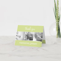 Sweet Scallops Baby Thank You Card