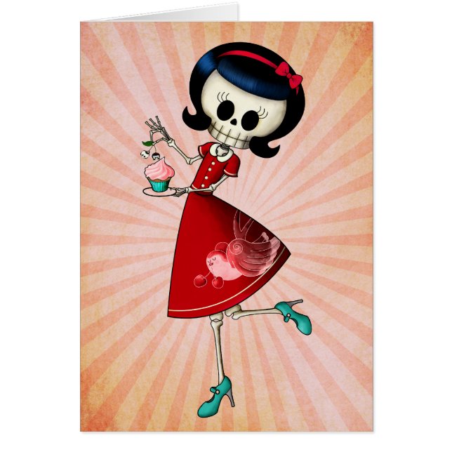 Sweet & Scary Skeleton Girl (Front)