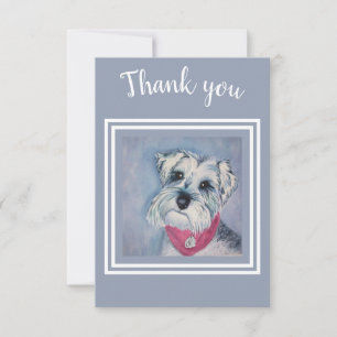 Sweet Schnauzer Thank You Card