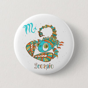 Sweet Scorpio Scorpion 2 Inch Round Button