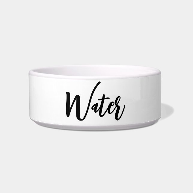 Sweet script pet water bowl (Front)