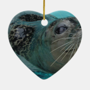 Sweet Seal Ceramic Ornament