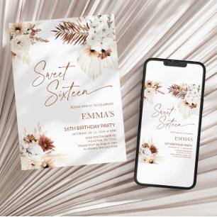 Sweet Seize Anniversaire Invitation 16E Anniversai