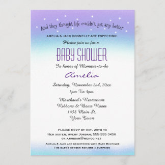 Sweet Sentiment Baby Shower Invitation