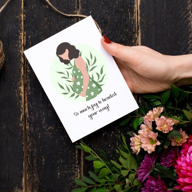 Sweet Sentimental Baby Message for Expecting Mom Card (Heartfelt Pregnancy Congratulations Card – Sweet Sentimental Baby Message for Expecting Parents)