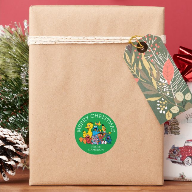 Sweet Sesame Street | Merry Christmas Gift Tag (Holiday)