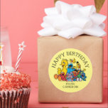 Sweet Sesame Street Pals | Happy Birthday Gift Tag<br><div class="desc">Add this fun Sesame Street Pals sticker to any Birthday Gift.</div>