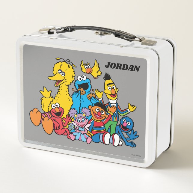 Sweet Sesame Street Pals Metal Lunch Box (Back)