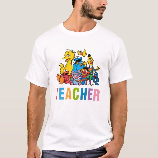 Sweet Sesame Street Pals Teacher T-Shirt (Front)