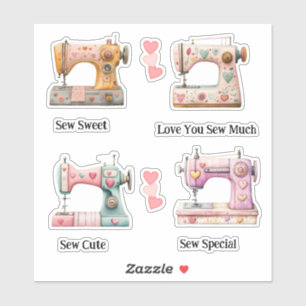 Sweet Sewing Machine Valentines
