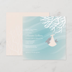 Sweet Shark Baby Shower Invitation