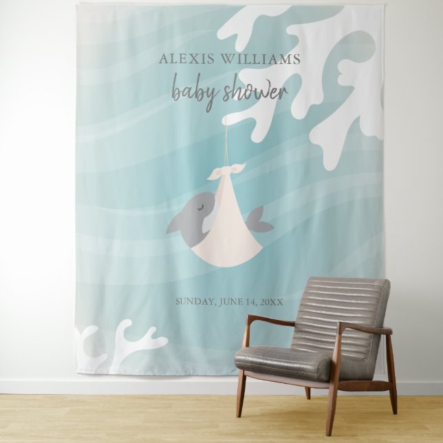 Sweet Shark Baby Tapestry (In Situ)